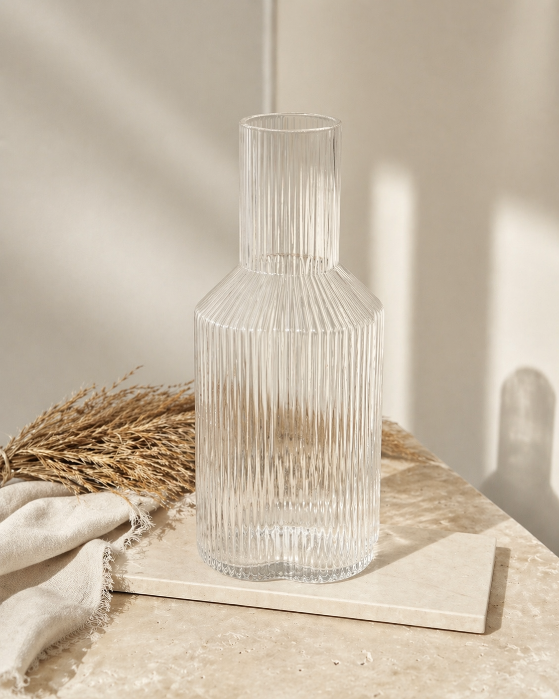 Clover Ripple glazen karaf