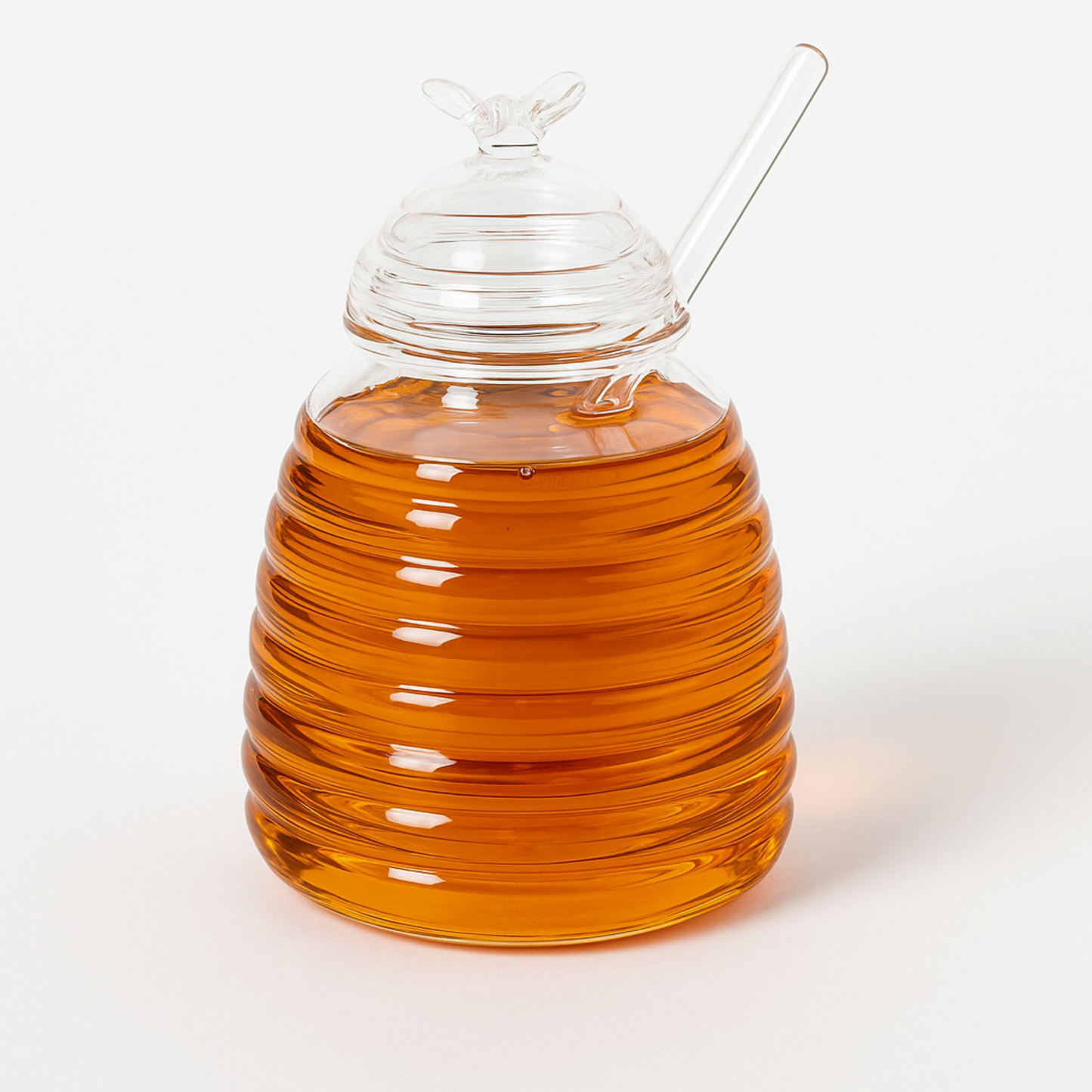 Miel-glazen Honingpot