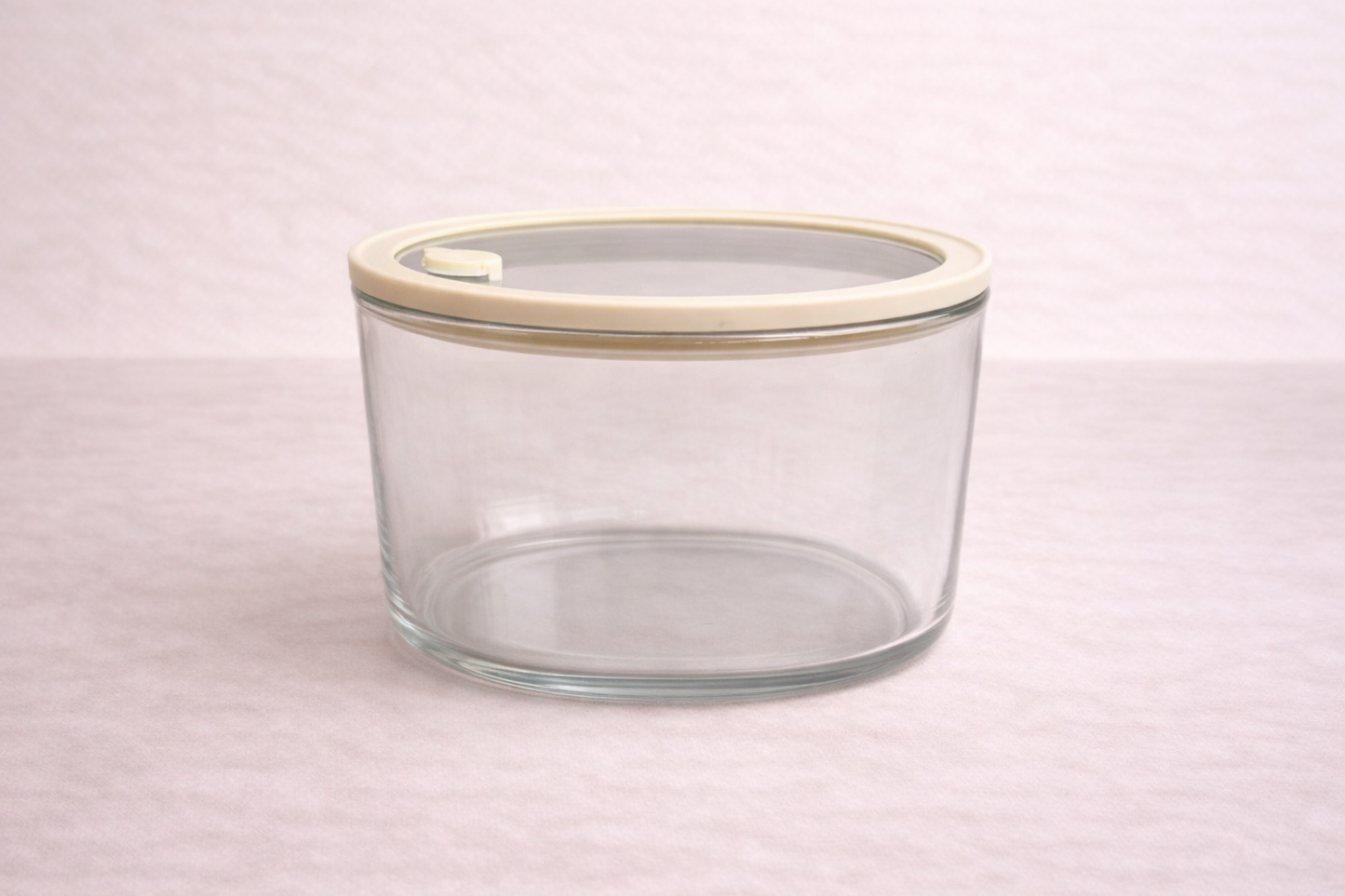 Vershoudbak rond |  1650ml | Beige-transparant