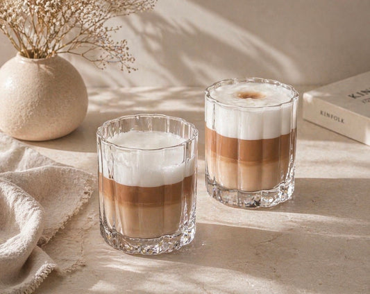Luno drinkglas in bloemen design | 2 stuks | 220 ml