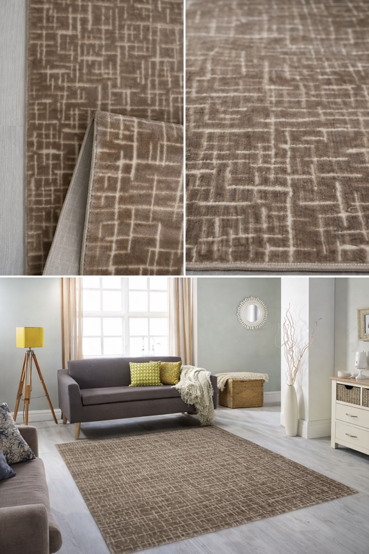 Elzar Taupe Vloerkleed