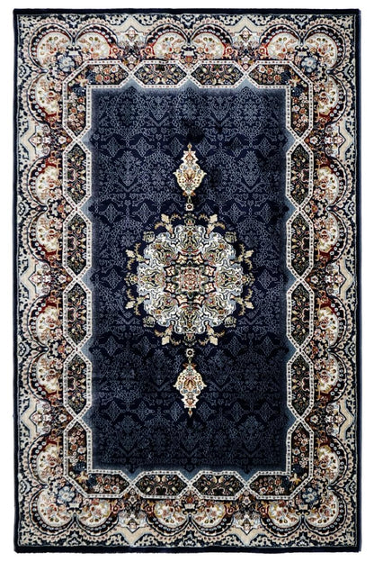 Darvesh Midnight Blue Vloerkleed