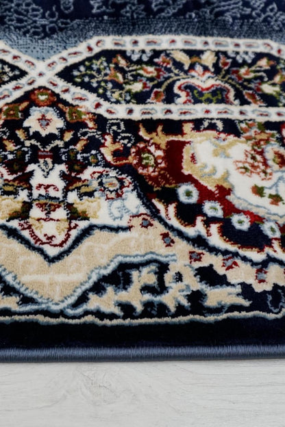 Darvesh Midnight Blue Vloerkleed