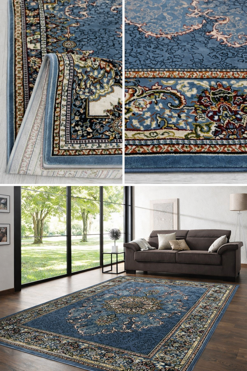 Sharin Oriental Blue Vloerkleed