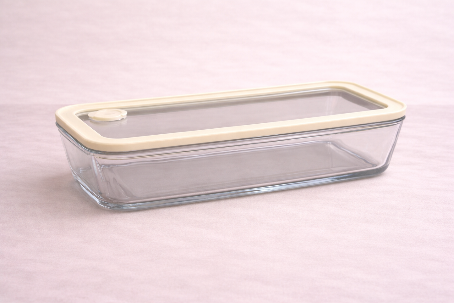 Vershoudbak Plat Lang |  700ml | Beige-transparant