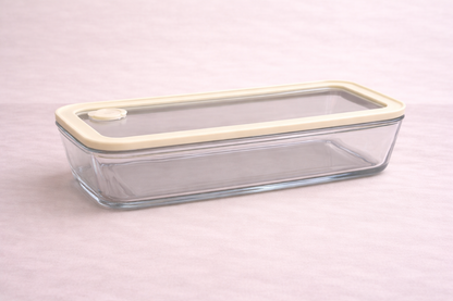 Vershoudbak Plat Lang |  700ml | Beige-transparant