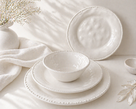 Pearls serviesset 24-delig voor 6 personen – Wit