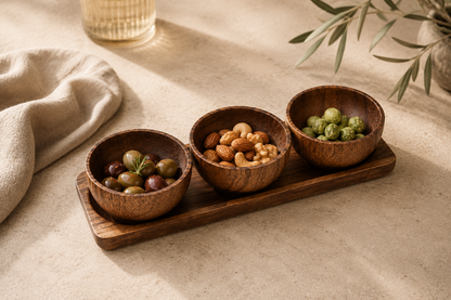 Elore Acacia Snackset Rond 3 - Delig
